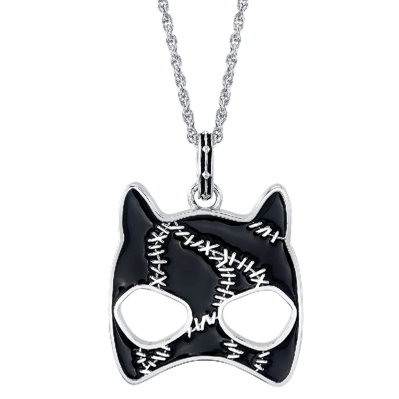 Stylish Heart Necklace-DC X RockLove Batman Returns CATWOMAN Meow Pendant