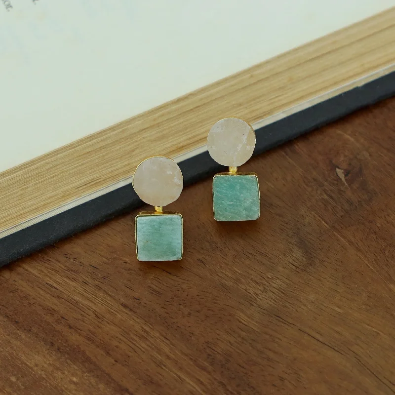 Raw Crystal + Amazonite Green