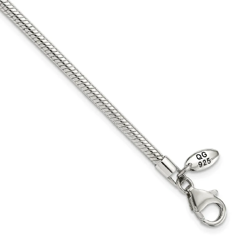 Silver Crystal Bar Necklace-Sterling Silver Reflections Lobster Clasp Bead Necklace