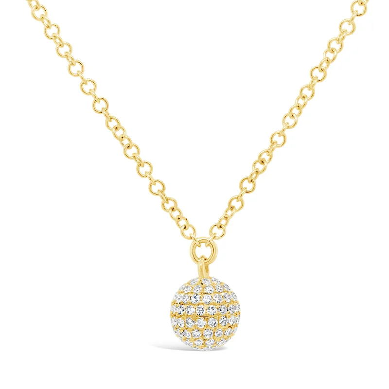 Personalized Chain Necklace-Diamond Ball Necklace