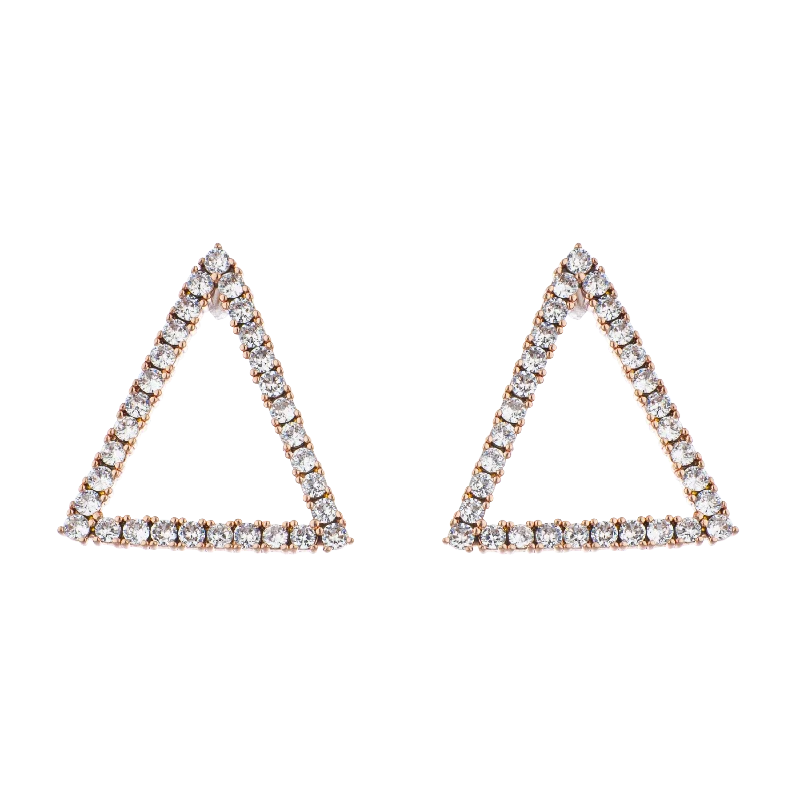 Glamour Diamond Earrings-TRINITY LIGHT EARRINGS