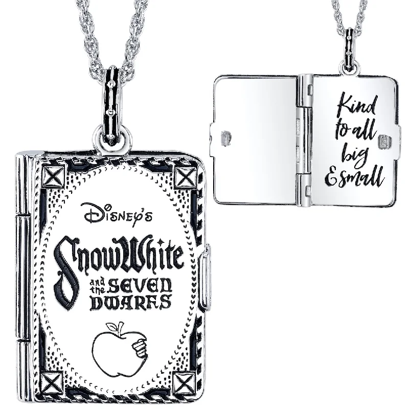 Layered Heart Necklace-Disney X RockLove SNOW WHITE Storybook Pendant