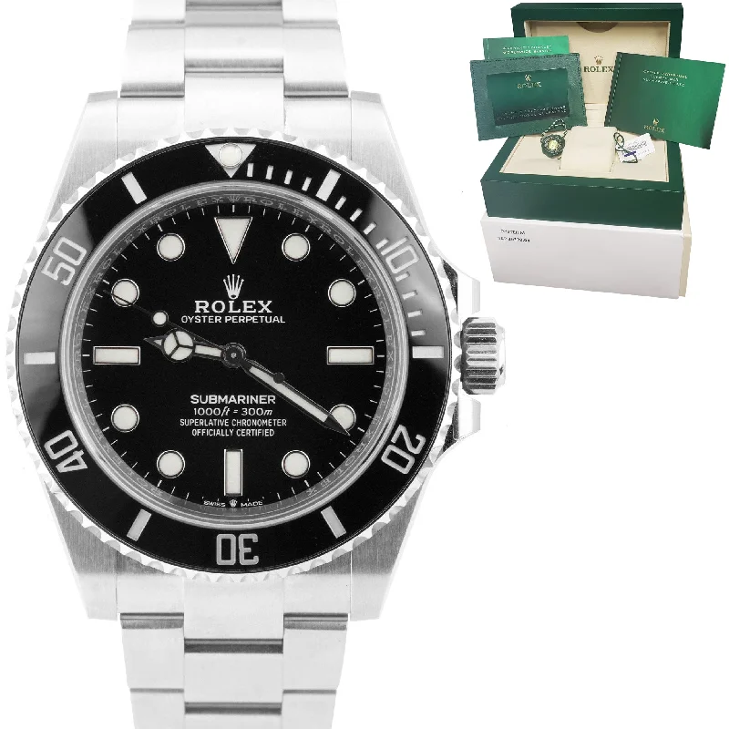 Digital Watch for Men with Pedometer-MINT 2021 Rolex Submariner 41mm No-Date Black Ceramic Stainless Watch 124060