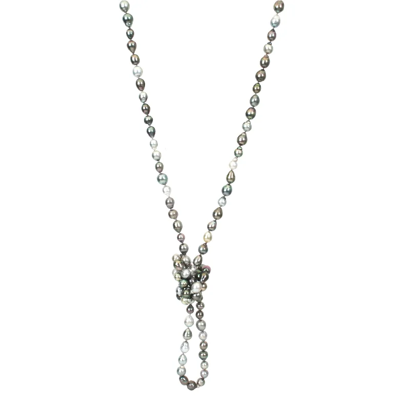 Minimalist Necklace-Tahitian Pearl Strand