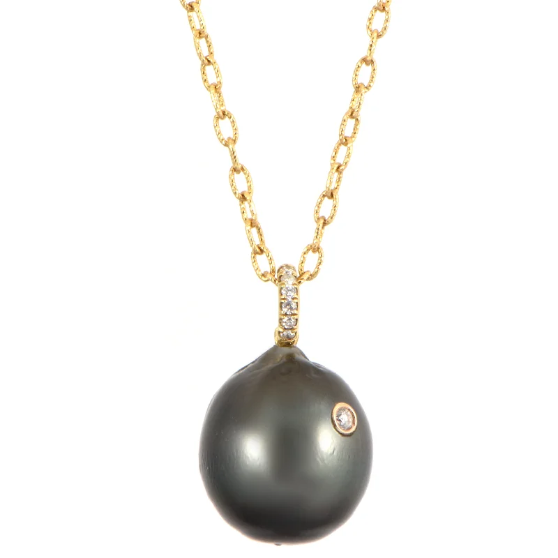 Double Layer Crystal Necklace-Pearl Pendant Necklace