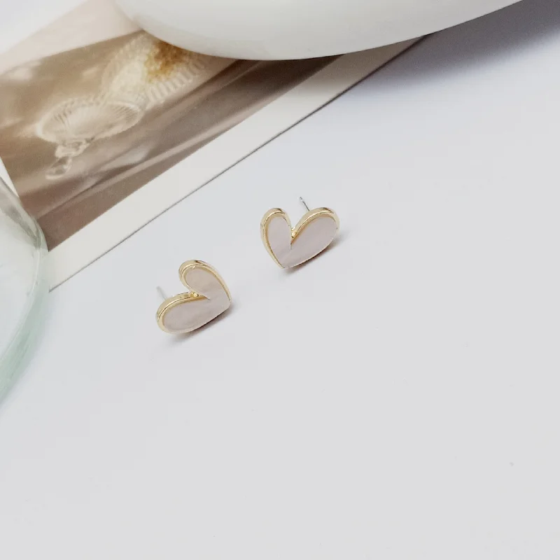 White Ear Studs