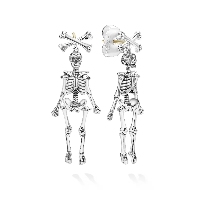 Elegant Diamond Earrings-Rare Wonders Skeleton Drop Earrings