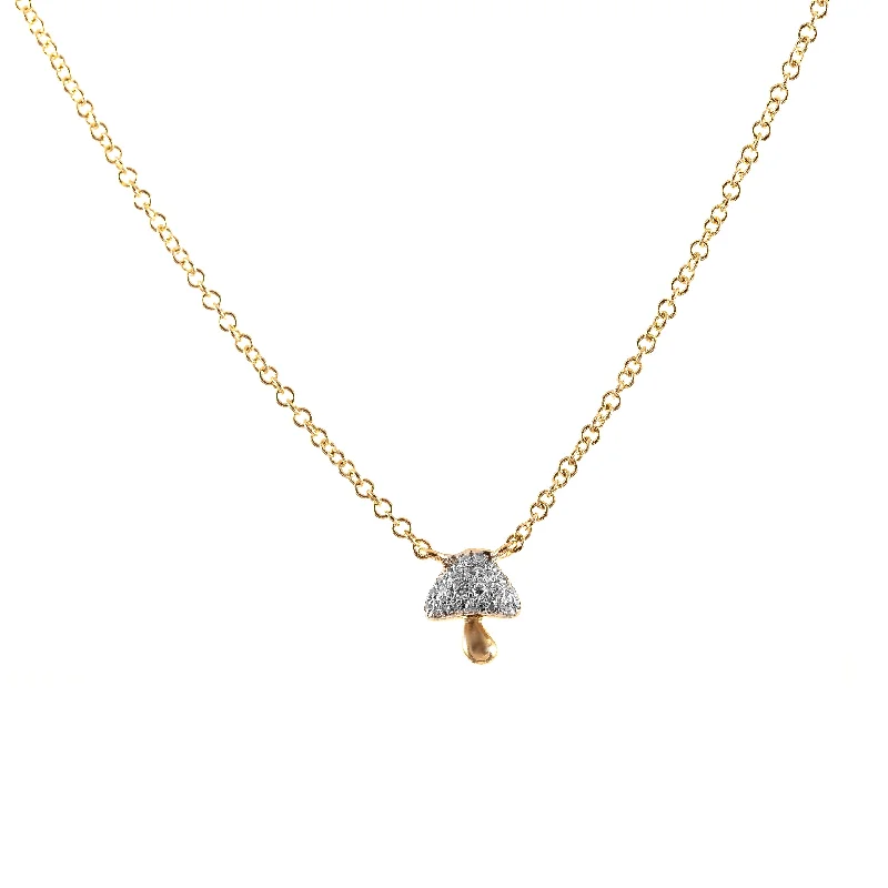 Adjustable Crystal Necklace-Mushroom Necklace