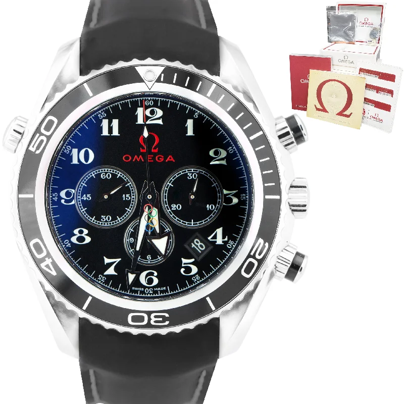 Digital Watch with Heart Rate Monitor-Omega Seamaster Specialities 45.5mm OLYMPIC GAMES COLLECTION 222.32.46.50.01.001