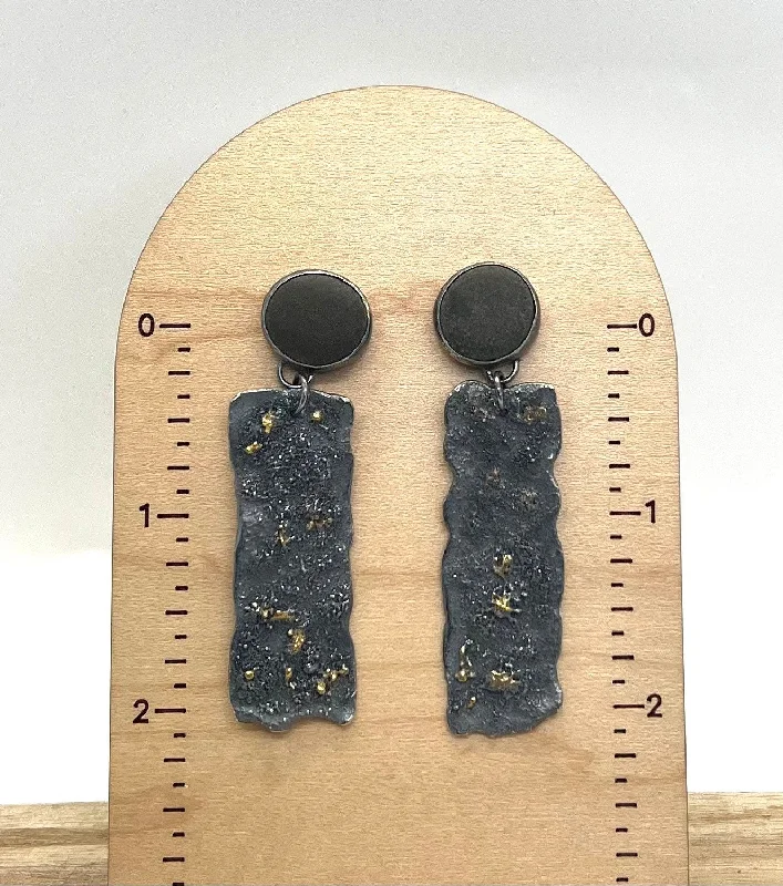 Silver Plated Earrings-Rock & Bark Earrings