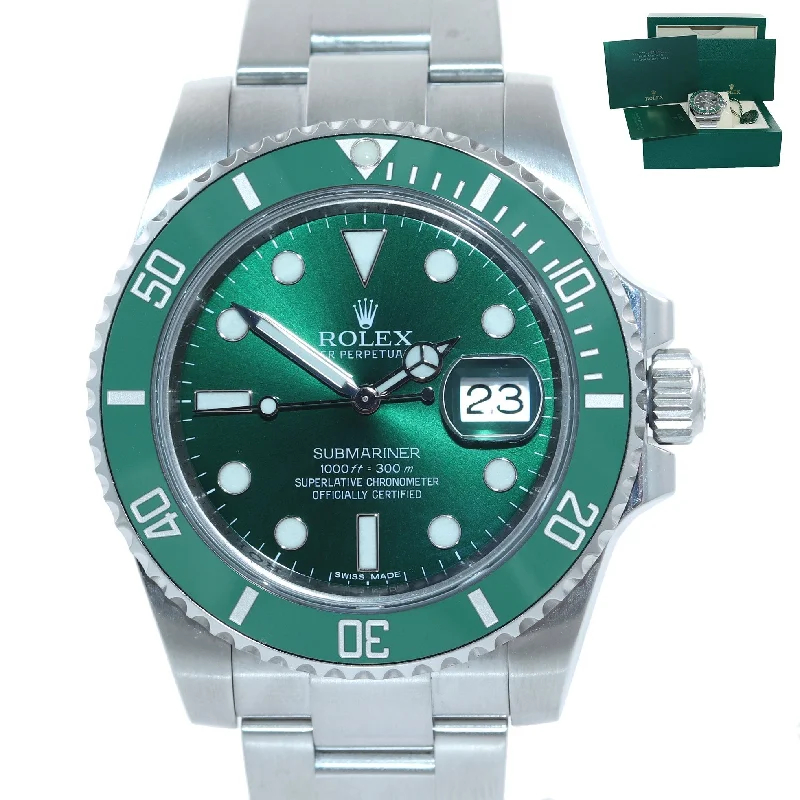 Women's Digital Sports Watch-2020 Rolex Submariner Hulk 116610LV Green Ceramic Watch Box