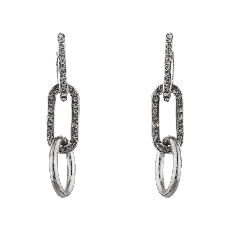 Party Earrings-SILVER STIRRUP EARRINGS