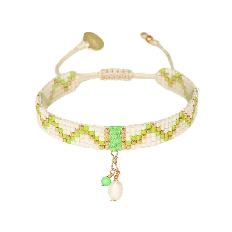 Custom Gold Bracelet-Mishky Macui Green Bracelet