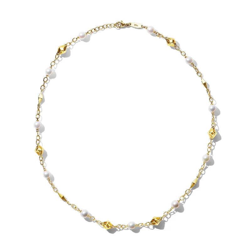 Designer Necklace-Jackson Pearl Station Necklace