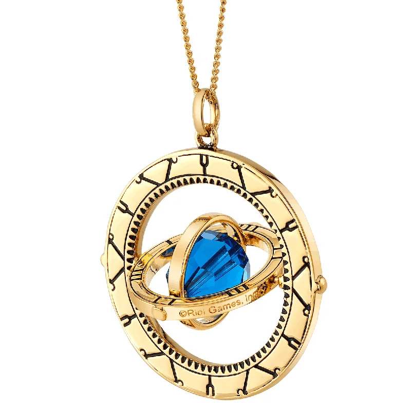 Stylish Layered Necklace-League of Legends X RockLove ARCANE Spinning Armillary Pendant