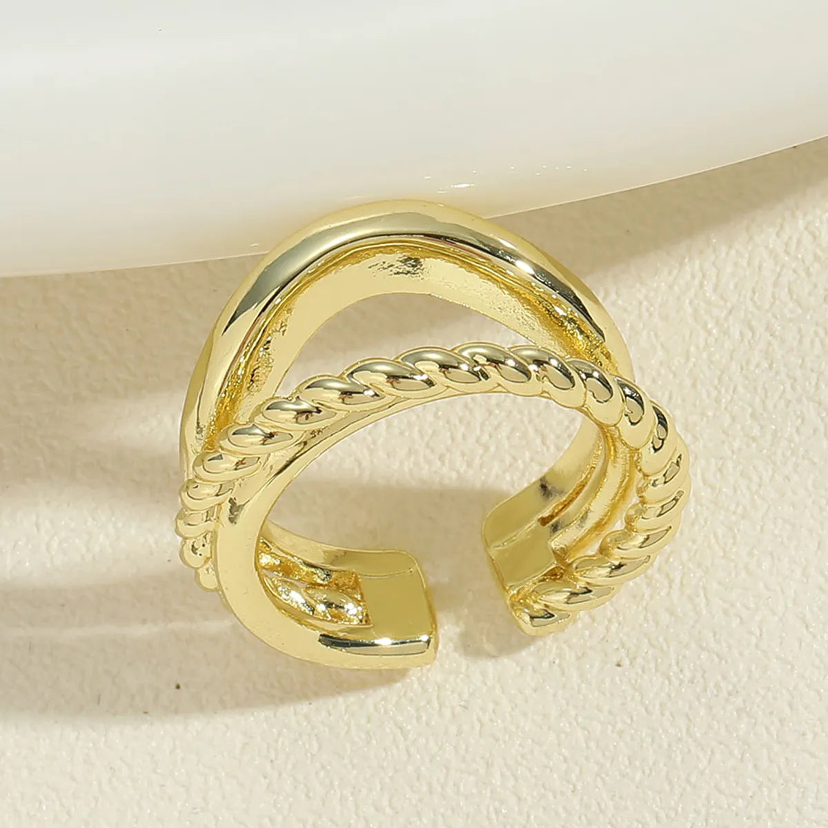 Double-Layer Twist Ring