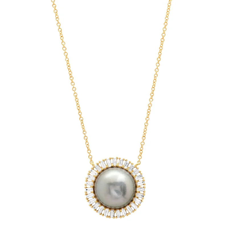 Beaded Gold Necklace-Pearl Necklace