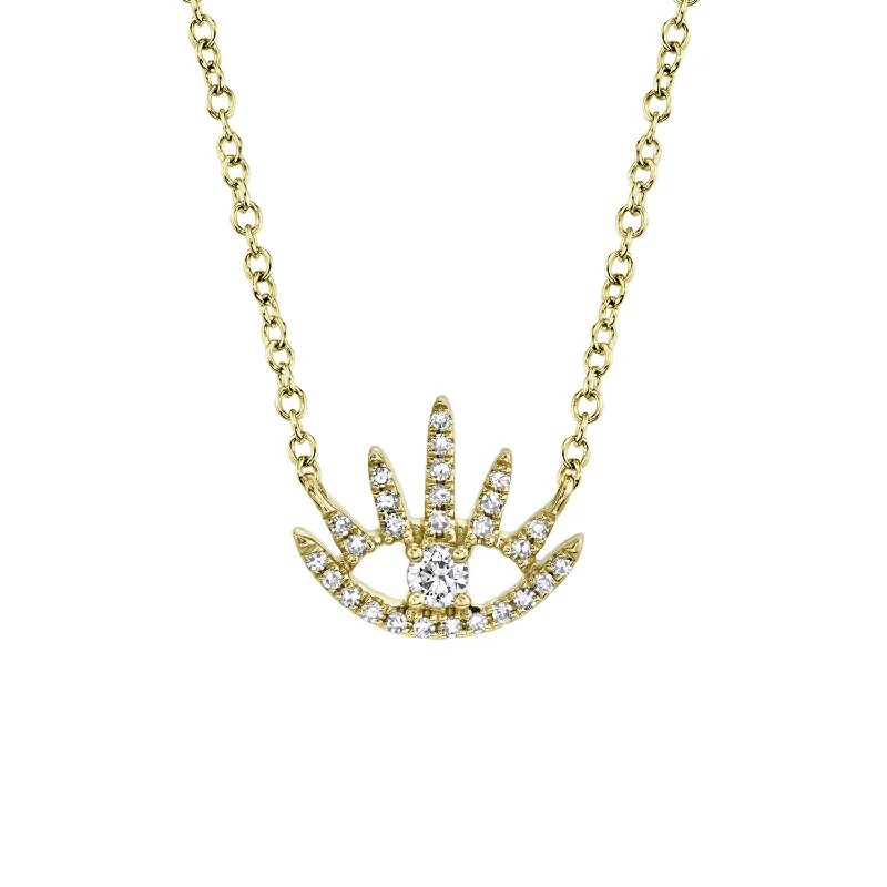 Luxurious Diamond Necklace-Eye Lash Necklace