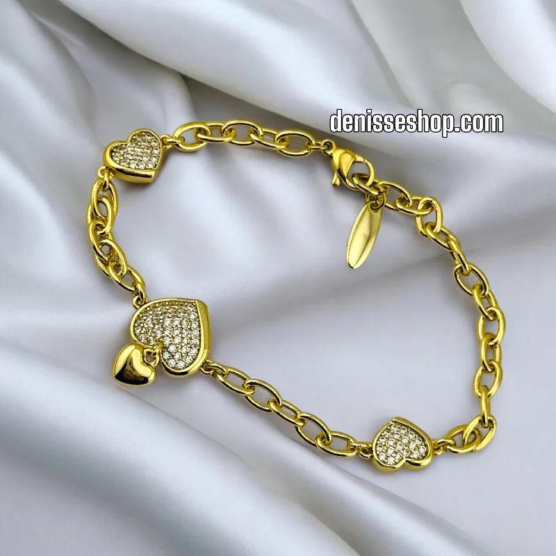 Custom Name Bracelet for Gift-14K /WOMAN FASHION HEART BRACELET BR600