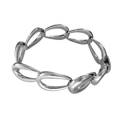 Adjustable Rope Bracelet-Silver Horseshoe Loop Bracelet