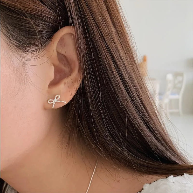 Bow Stud Earrings C1256