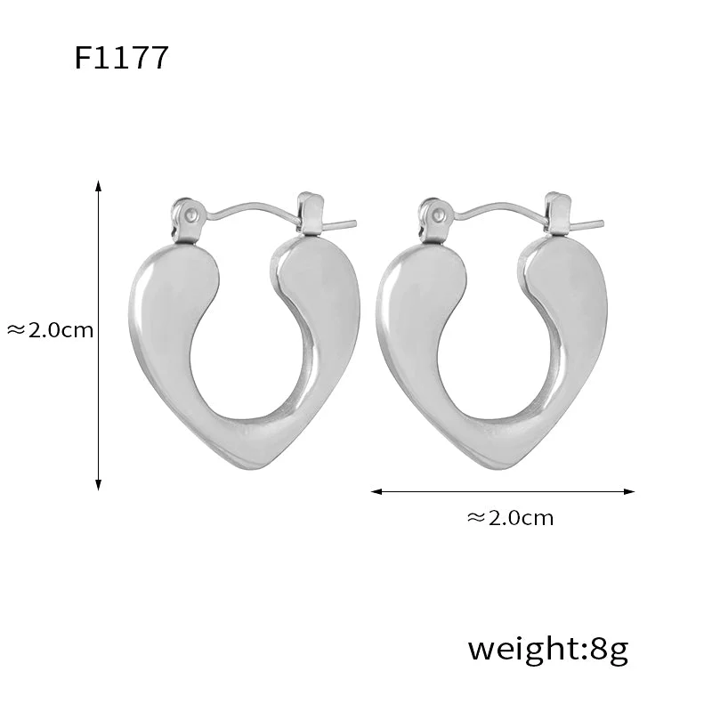 F1177-Steel Earrings