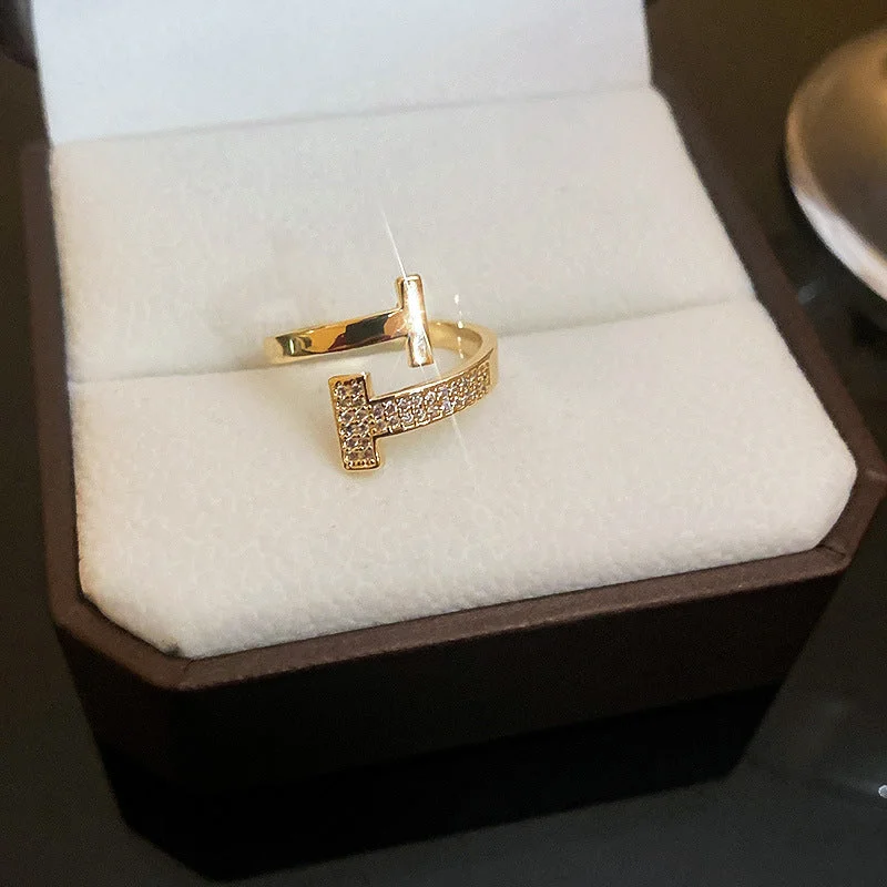 31# Ring-Gold T-Shaped (Real Gold Plating)..