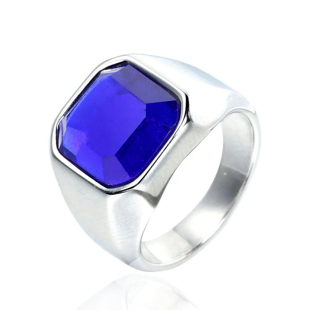 Steel Sapphire Blue Diamond