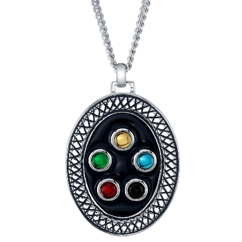 Multi-Colored Necklace-Magic: The Gathering X RockLove Pip Medallion Necklace