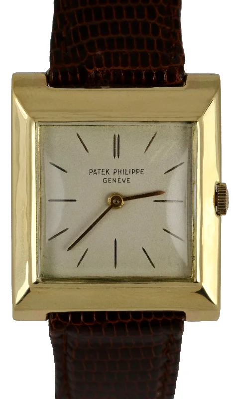 Stainless Steel Watch with Chronograph-Vintage 1969 Patek Philippe 18K Yellow Gold Silver Dial 3404 27mm Watch