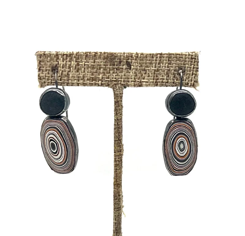 Handcrafted Earrings-Fordite and Rock Earrings