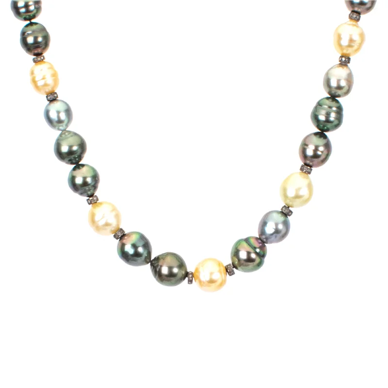 Stylish Layered Necklace-Pearl Strand