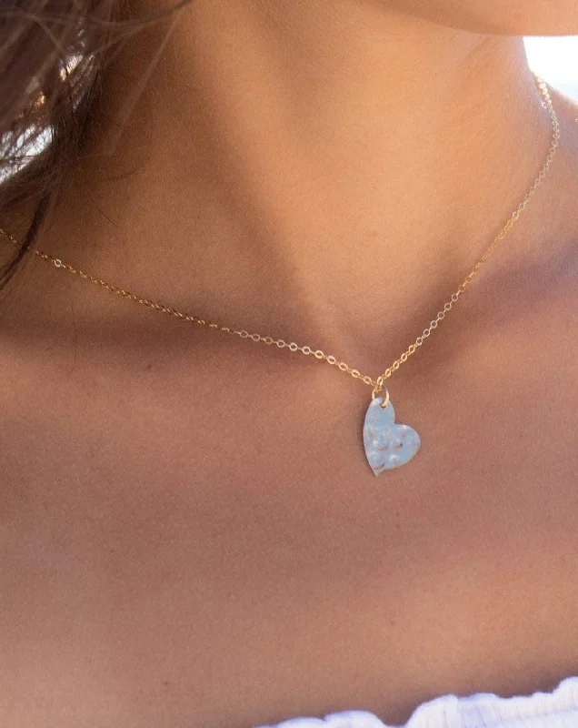 Silver Infinity Necklace-Dainty Heart Necklace ~Gold Filled~MN035