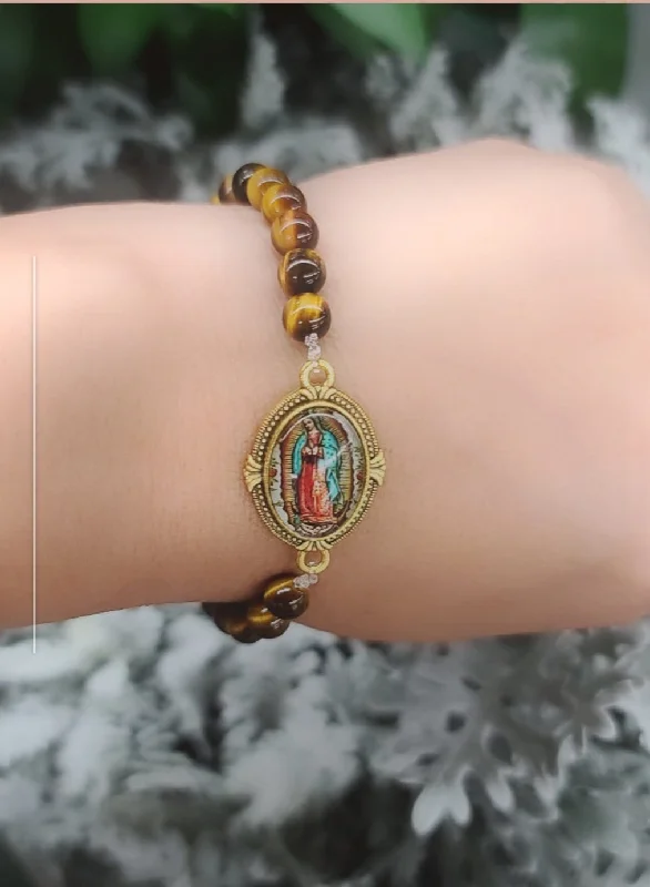 Crystal Stone Bracelet-Virgen Tigers Eye Bracelet