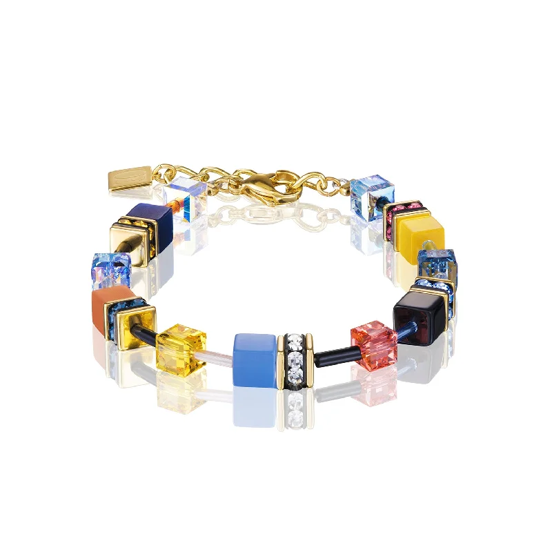 Personalized Bracelet Set-Coeur De Lion  Multicoloured GeoCube Bracelet