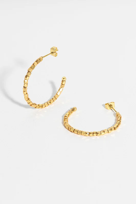 Dainty Gold Earrings-Coco Hoops