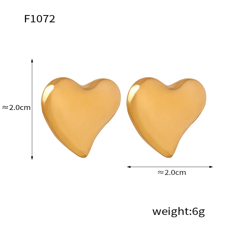 F1072-Small Gold Earrings