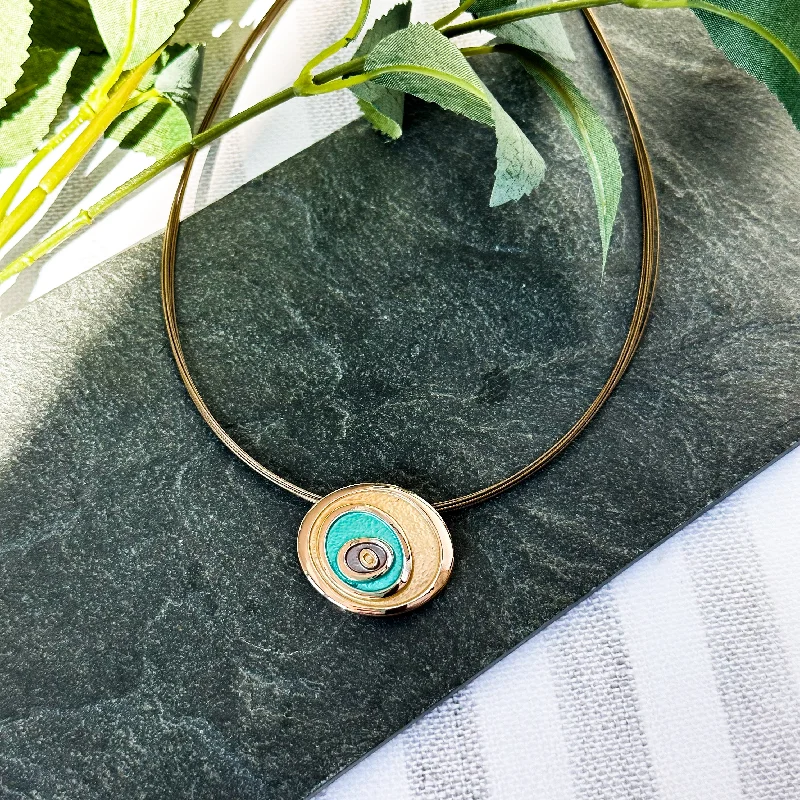 Elegant Heart Pendant Necklace-Boho Style Abstract Evil Eye Necklace